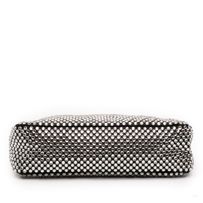 Second hand Prada Re - Edition 2000 Satin & Crystal Pouch Crossbody Black - Tabita Bags