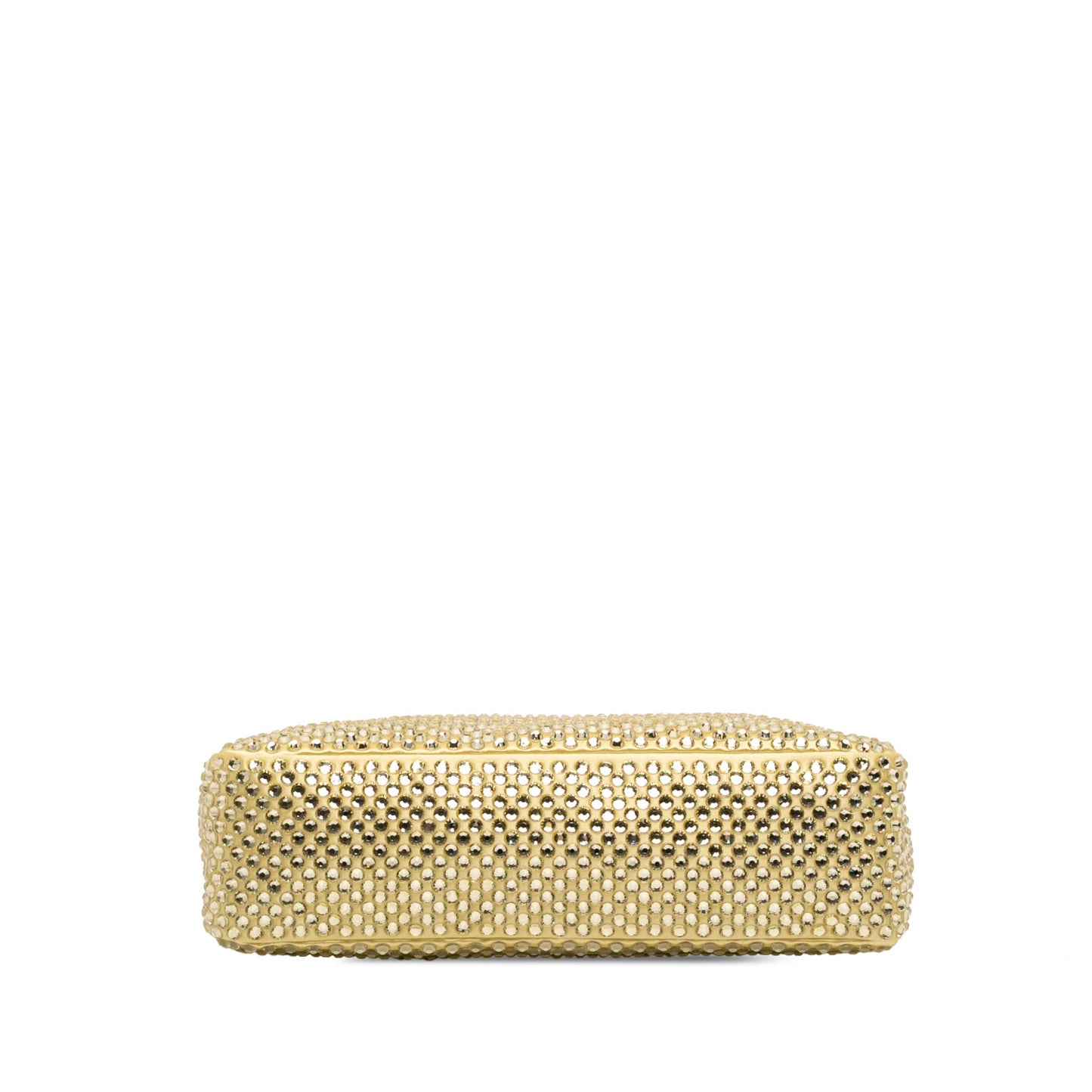 Second hand Prada Re - Edition 2000 Satin & Crystal Pouch Shoulder Bag Yellow - Tabita Bags