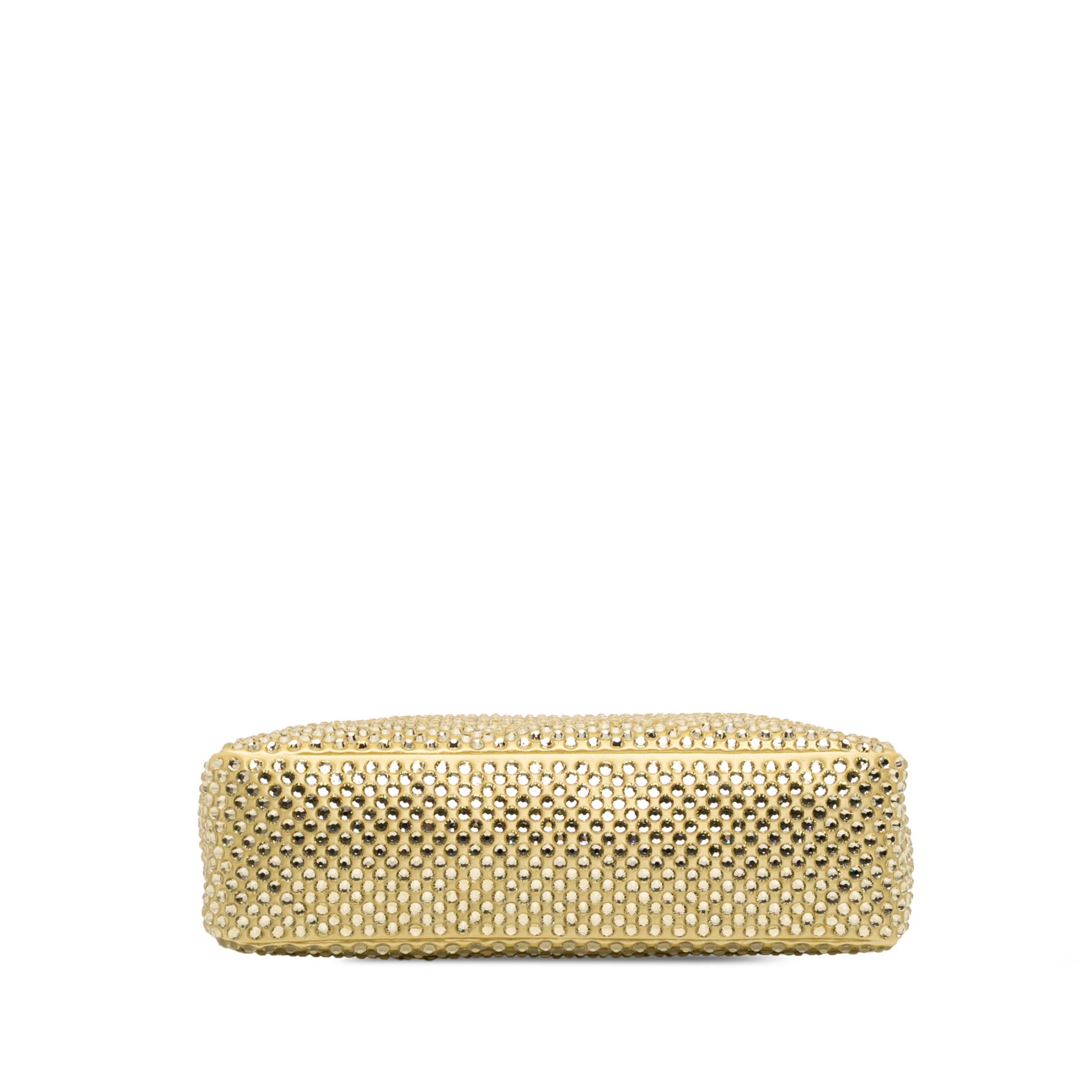 Second hand Prada Re - Edition 2000 Satin & Crystal Pouch Shoulder Bag Yellow - Tabita Bags