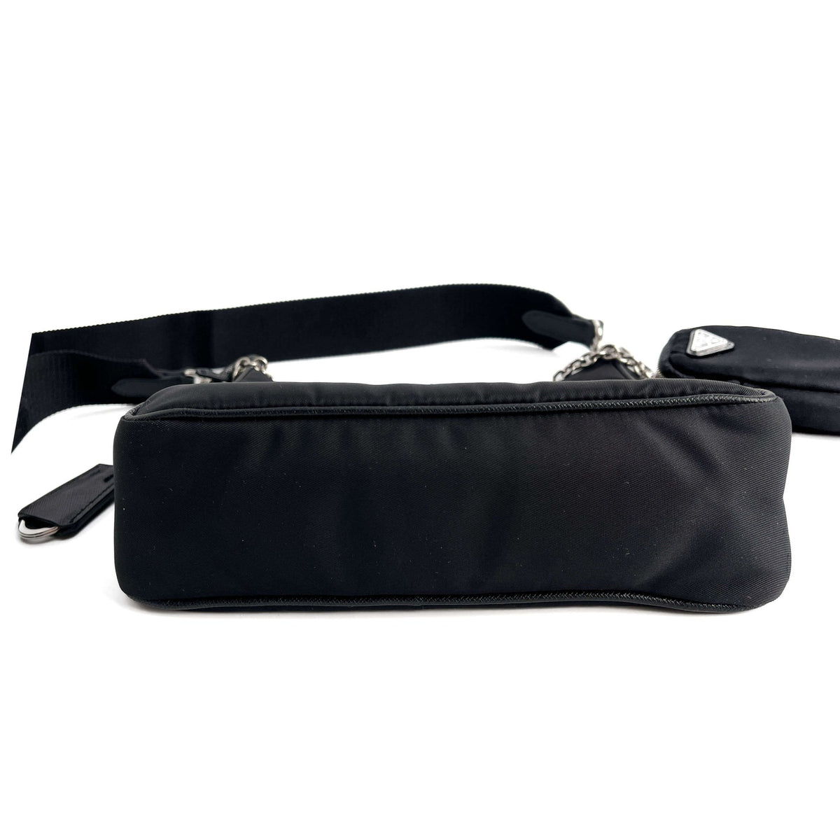 Second hand Prada Re - Edition 2005 Econyl Nylon 2 - Ways Pouch Crossbody Black - Tabita Bags