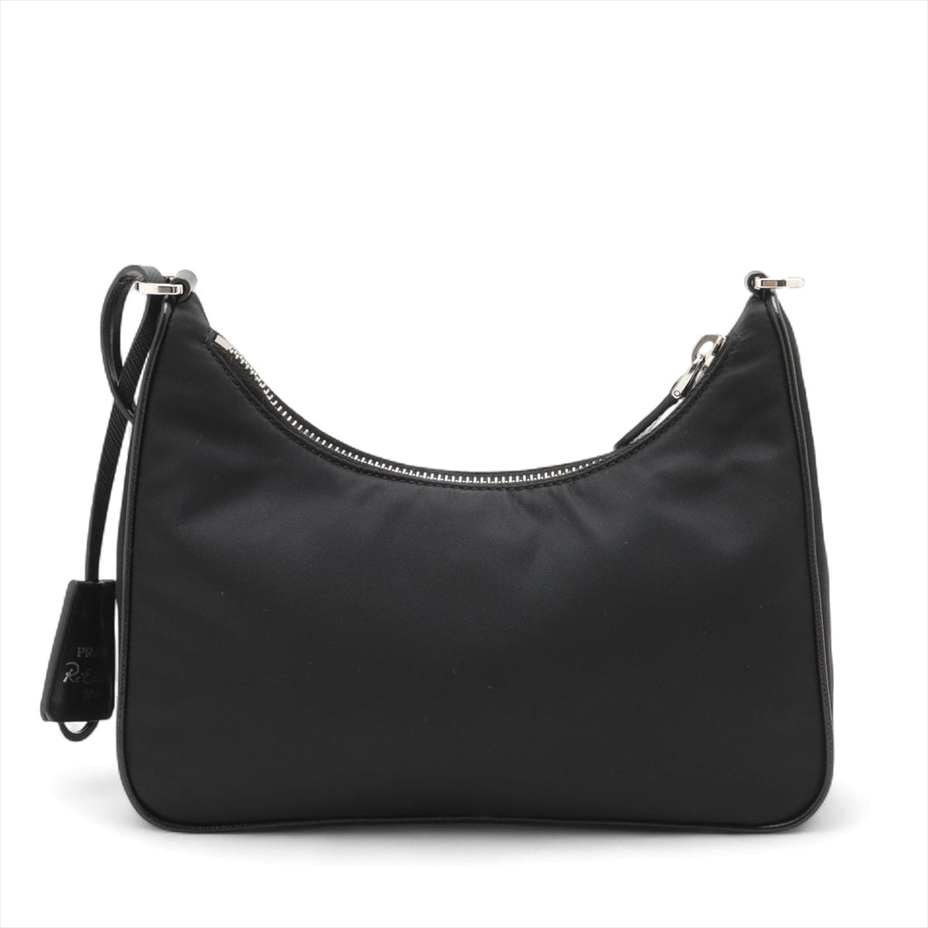 Second hand Prada Re-Edition 2005 Econyl Nylon Pouch Crossbody Black - Tabita Bags