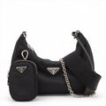 Second hand Prada Re-Edition 2005 Econyl Nylon Pouch Crossbody Black - Tabita Bags