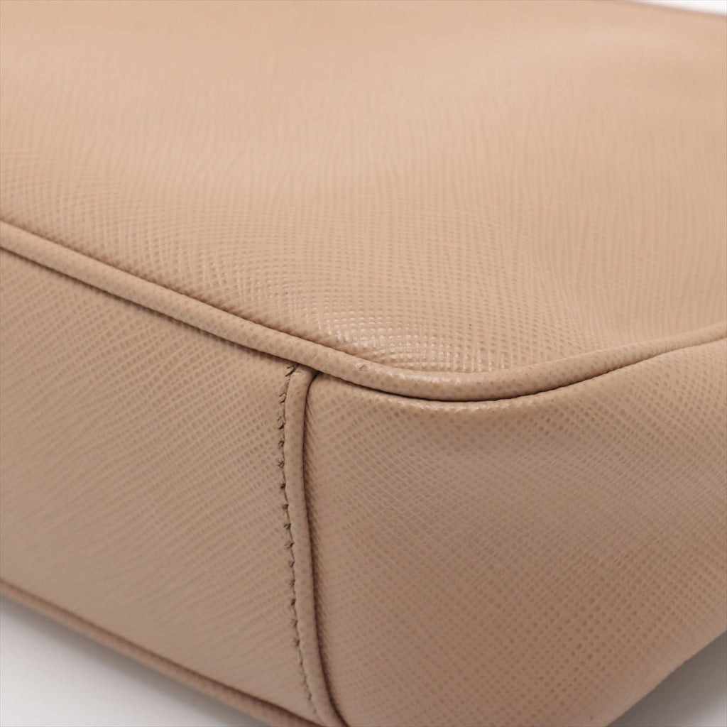Second hand Prada Re - Edition 2005 Leather Pouch Crossbody Beige - Tabita Bags