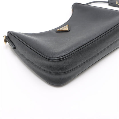Second hand Prada Re-Edition 2005 Leather Pouch Crossbody Black - Tabita Bags