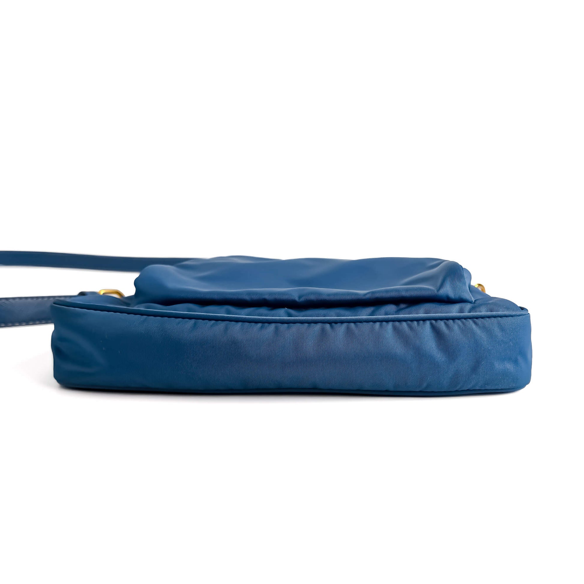 Second hand Prada Re - Edition Econyl Nylon With Wallet Satchel Crossbody Blue - Tabita Bags