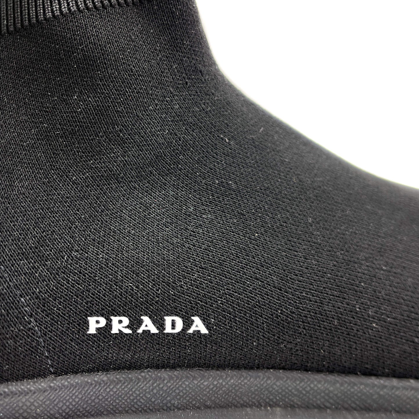 Second hand Prada Sock - Style Fabric Platform Boots 38 Black - Tabita Bags