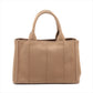 Second hand Prada Tote Handbag Small Canapa Canvas Tabacco - Tabita Bags