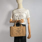 Second hand Prada Tote Handbag Small Canapa Canvas Tabacco - Tabita Bags