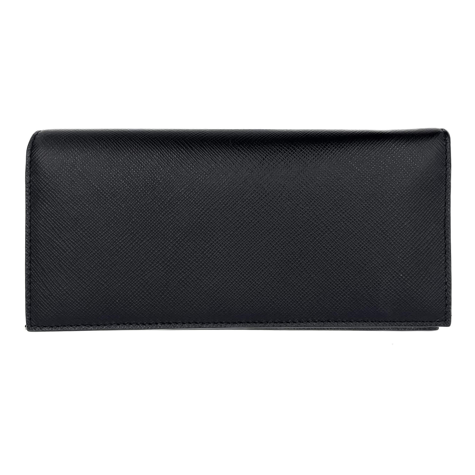 Second hand Prada VET Wallet Saffiano Leather Black - Tabita Bags