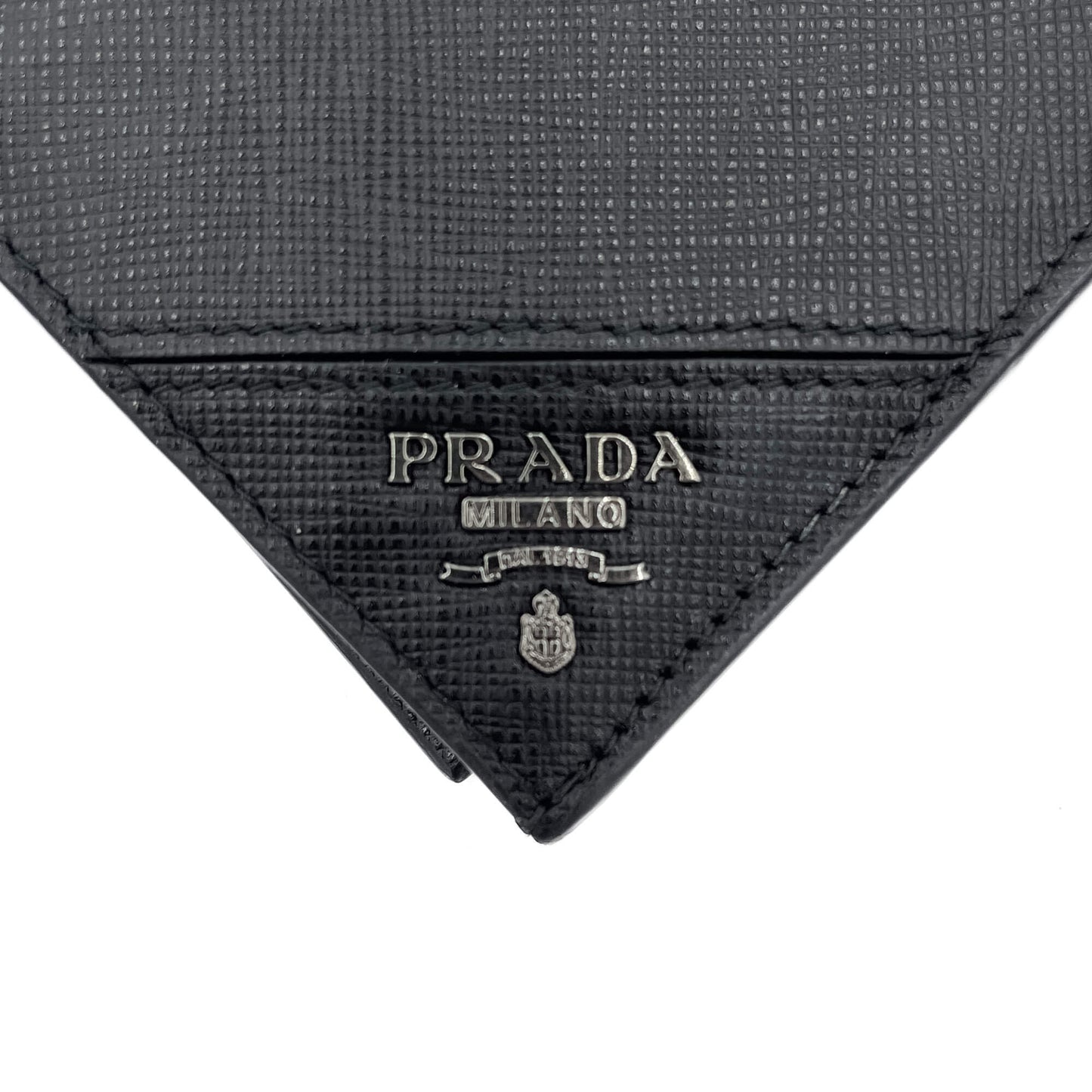 Second hand Prada VET Wallet Saffiano Leather Black - Tabita Bags