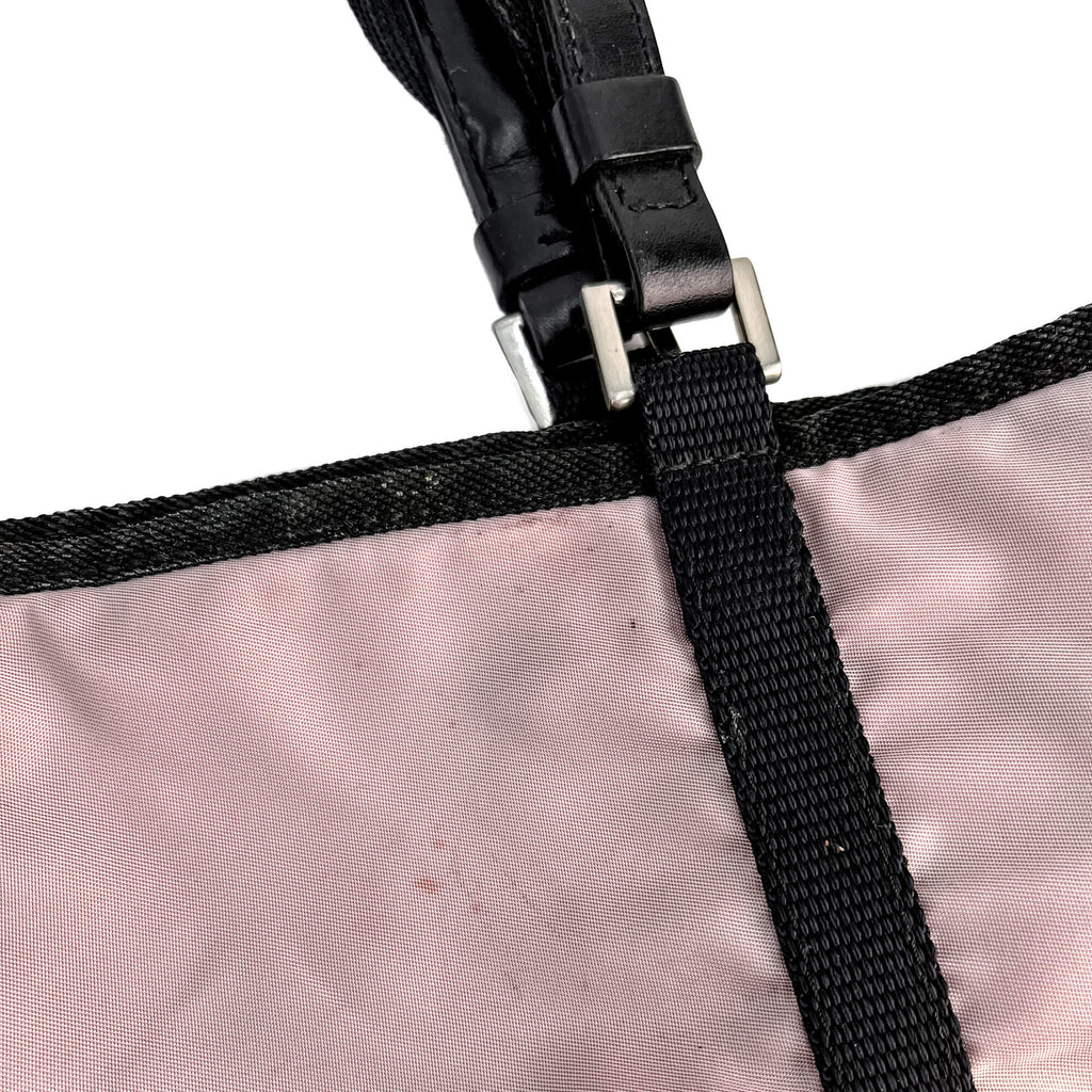 Second hand Prada Vintage RE - edition Econyl Nylon Tote Shoulder Bag Dust Pink - Tabita Bags