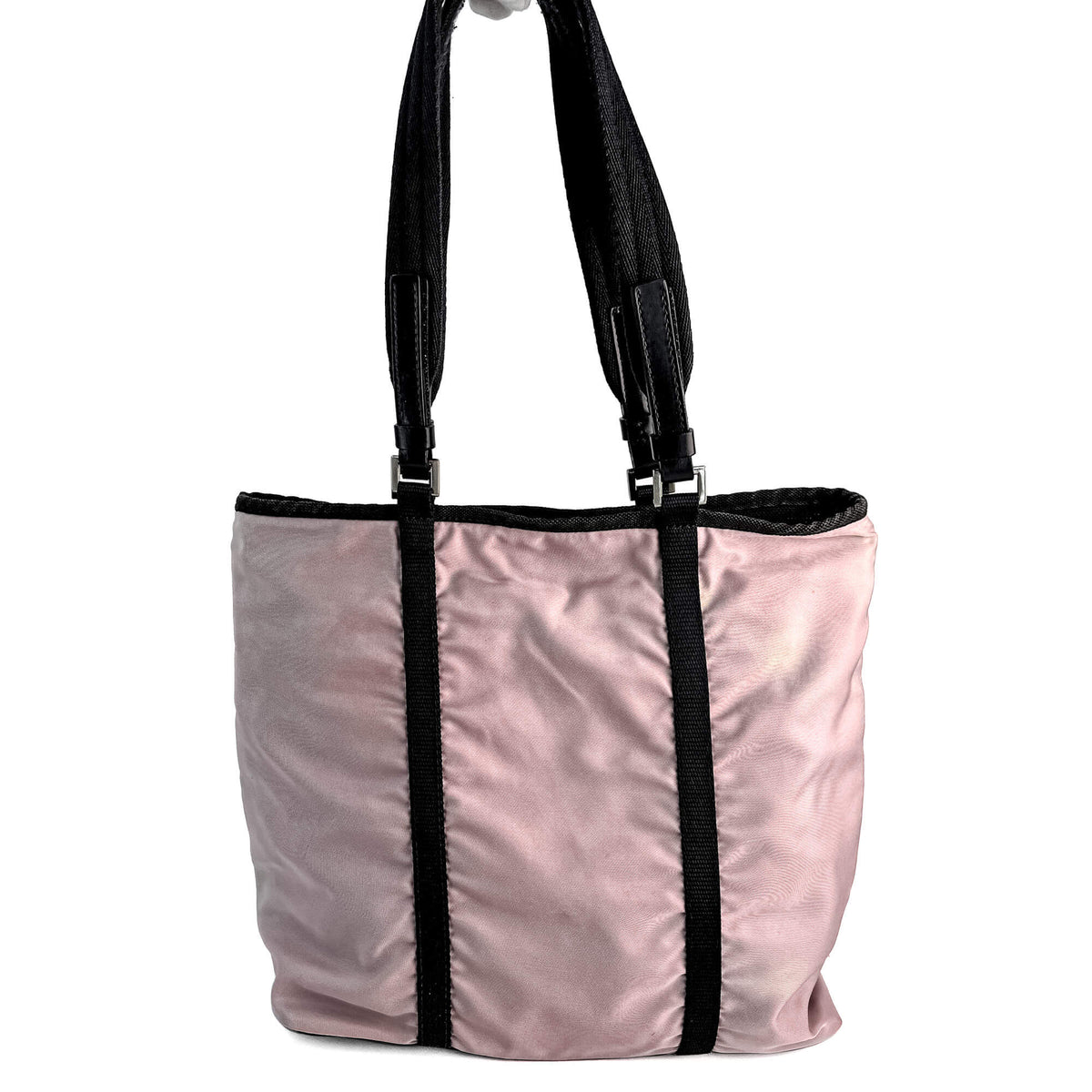 Second hand Prada Vintage RE - edition Econyl Nylon Tote Shoulder Bag Dust Pink - Tabita Bags