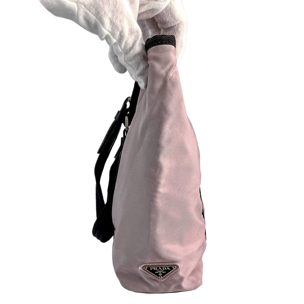 Second hand Prada Vintage RE - edition Econyl Nylon Tote Shoulder Bag Dust Pink - Tabita Bags