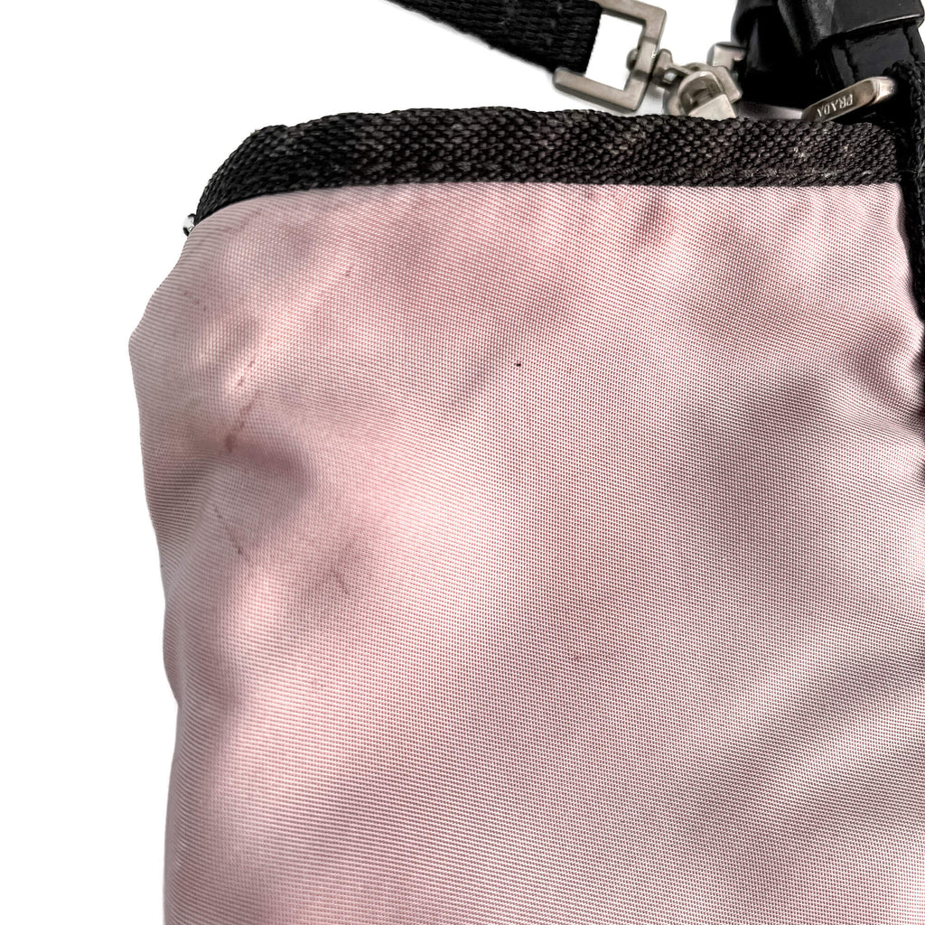 Second hand Prada Vintage RE - edition Econyl Nylon Tote Shoulder Bag Dust Pink - Tabita Bags