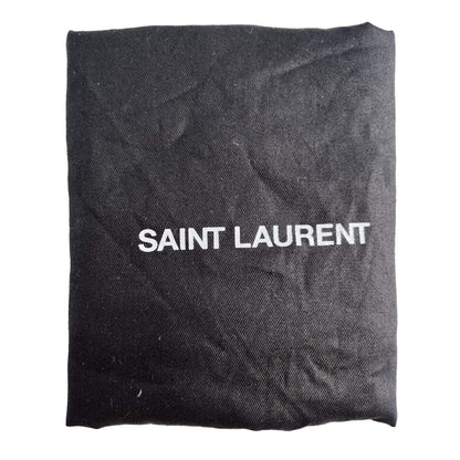 Second hand Saint Laurent Amber Leather High Heel Mule 40 Burgundy - Tabita Bags