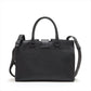 Second hand Saint Laurent Baby Cabas Leather 2-Ways Top-handle Bag Black - Tabita Bags