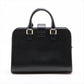 Second hand Saint Laurent Baby Cabas Leather 2-Ways Top-handle Bag Black - Tabita Bags