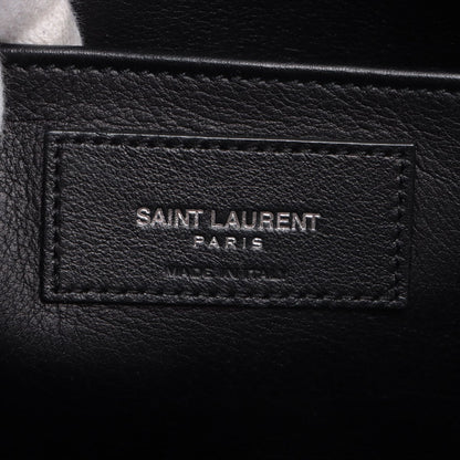 Second hand Saint Laurent Baby Cabas Leather 2-Ways Top-handle Bag Black - Tabita Bags