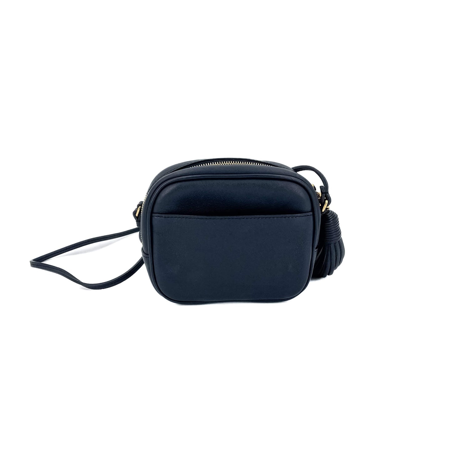 Second hand Saint Laurent Blogger Leather Camera Bag Navy - Tabita Bags