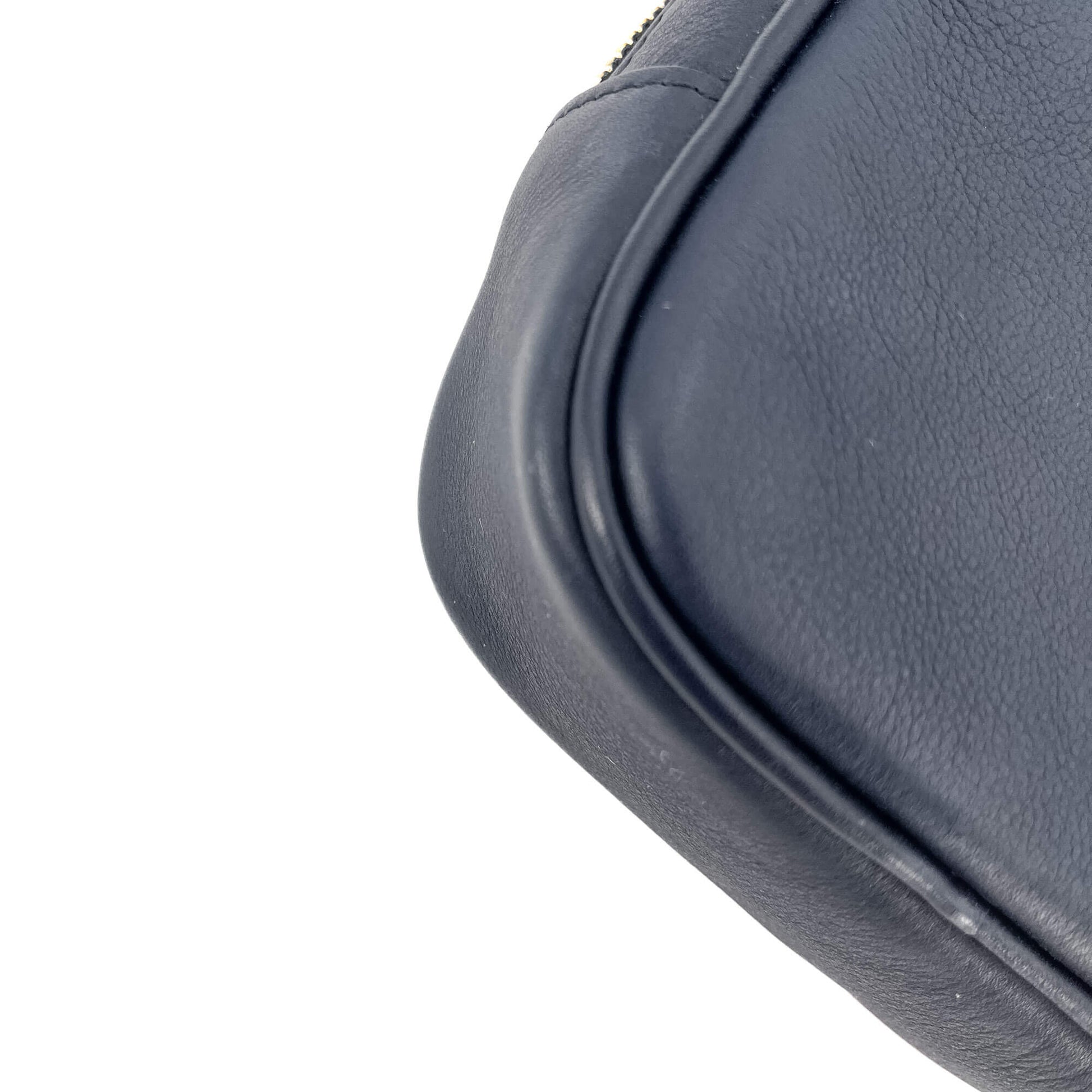 Second hand Saint Laurent Blogger Leather Camera Bag Navy - Tabita Bags