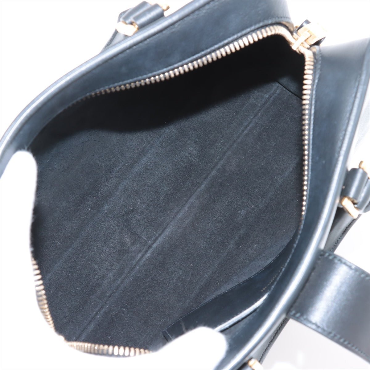 Second hand Saint Laurent Cabas Baby Leather 2 - Ways Top - handle Handbag Black - Tabita Bags