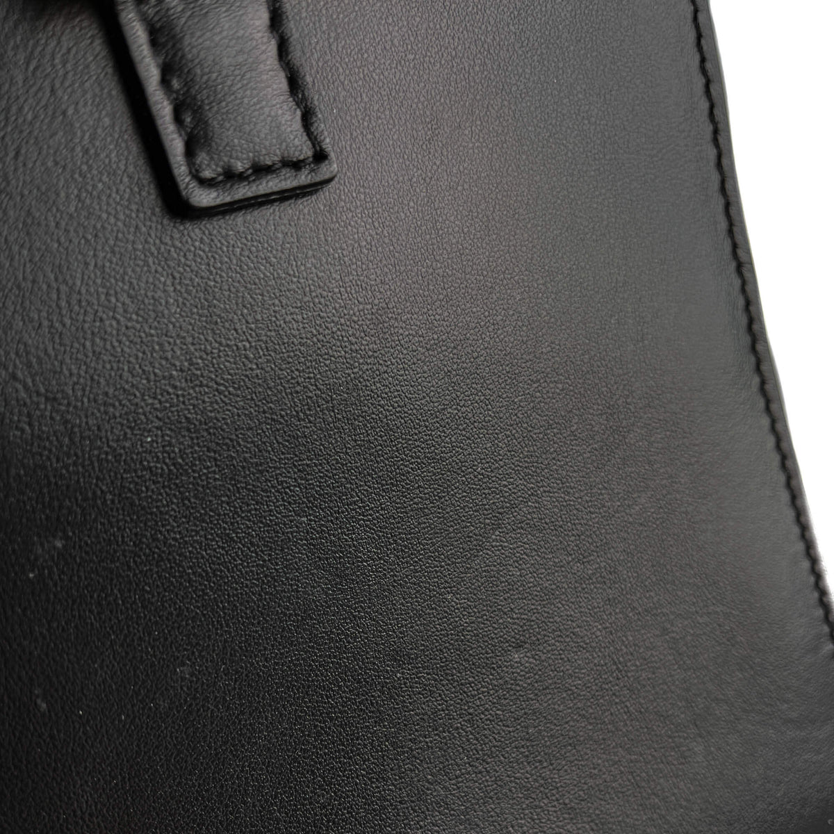 Second hand Saint Laurent Cabas Baby Leather 2 - Ways Top - handle Handbag Black - Tabita Bags
