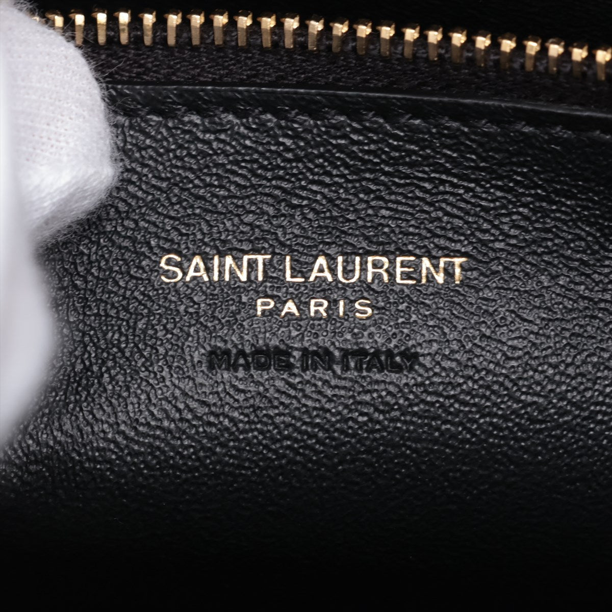 Second hand Saint Laurent Cabas Small Leather 2 - Ways Top - handle Handbag Black - Tabita Bags