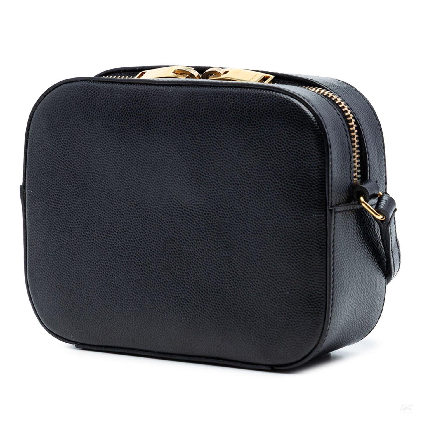 Second hand Saint Laurent Camera Grained Calfskin Leather Crossbody Black - Tabita Bags