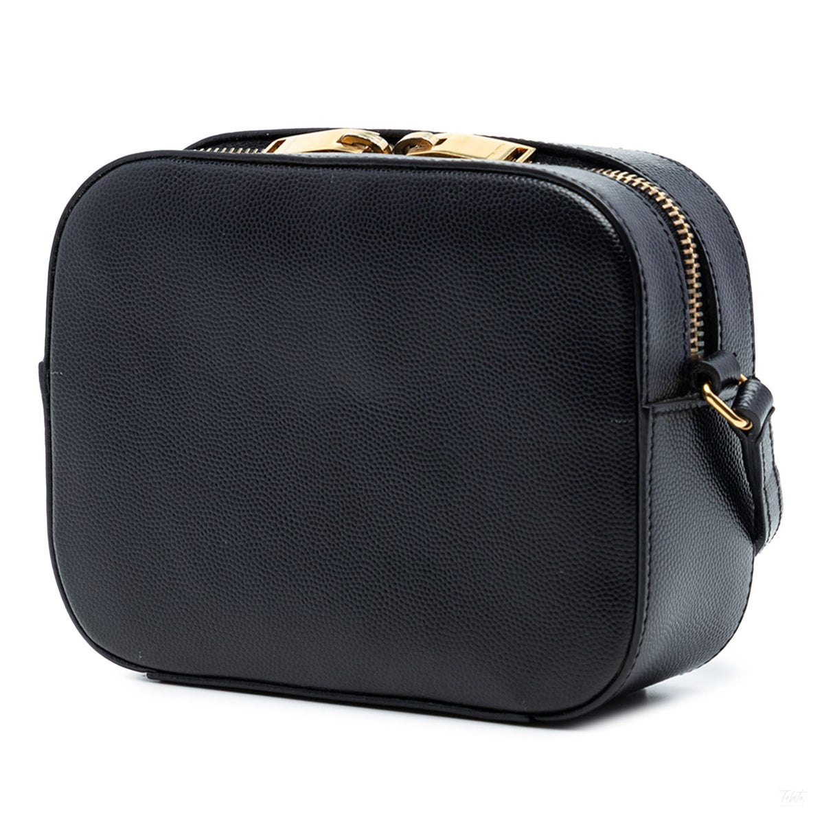 Second hand Saint Laurent Camera Grained Calfskin Leather Crossbody Black - Tabita Bags