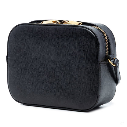 Second hand Saint Laurent Camera Grained Calfskin Leather Crossbody Black - Tabita Bags