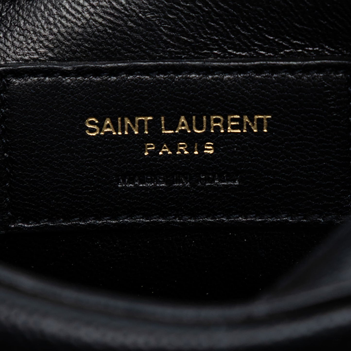 Second hand Saint Laurent Camera Grained Calfskin Leather Crossbody Black - Tabita Bags