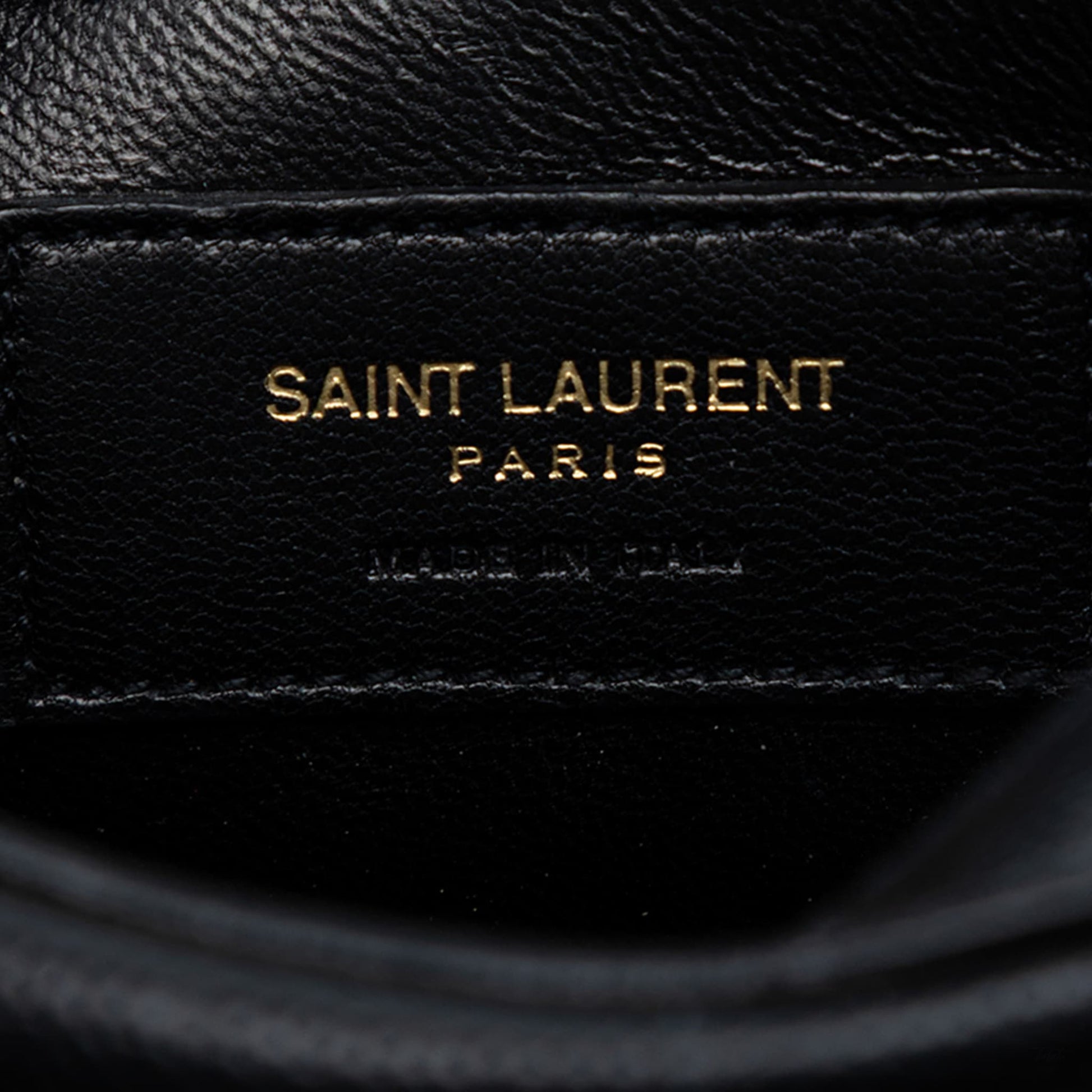 Second hand Saint Laurent Camera Grained Calfskin Leather Crossbody Black - Tabita Bags