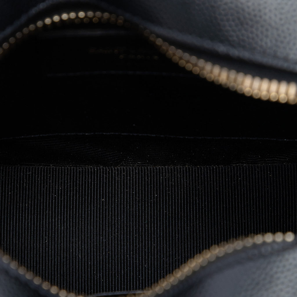 Second hand Saint Laurent Camera Grained Calfskin Leather Crossbody Black - Tabita Bags