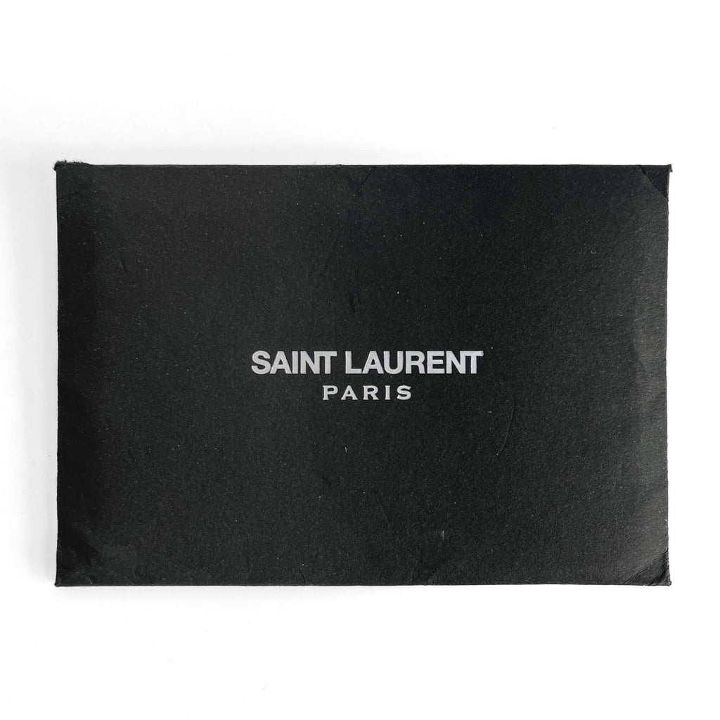Second hand Saint Laurent Cassandra Grained Leather 2 - Ways Wallet on Chain Crossbody Black - Tabita Bags