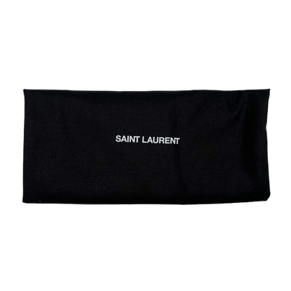 Second hand Saint Laurent Cassandre Chevron Quilted Grained Leather Document Holder Black - Tabita Bags