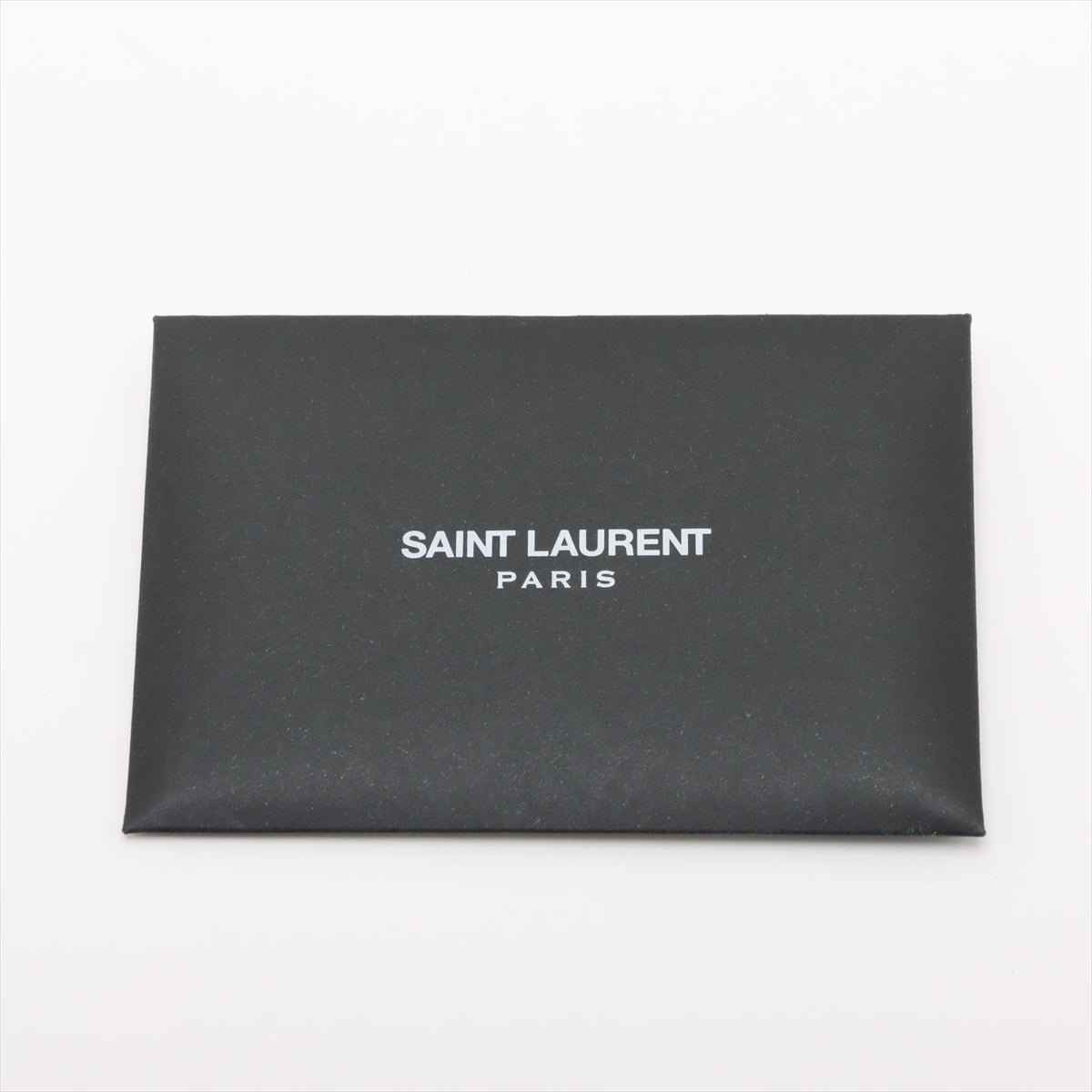 Second hand Saint Laurent Cassandre Classic Grained Calfskin Leather Chevron Quilted Wallet on Chain Shoulder Bag Black - Tabita Bags