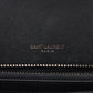 Second hand Saint Laurent College Medium Chevron Quilted Leather 2-Ways Envelope Bag Black - Tabita Bags