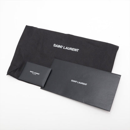 Second hand Saint Laurent Envelope Medium Embossed Grained Leather 2 - Ways Envelope Bag Black - Tabita Bags