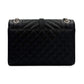 Second hand Saint Laurent Envelope Medium Embossed Grained Leather 2-Ways Envelope Bag Black - Tabita Bags