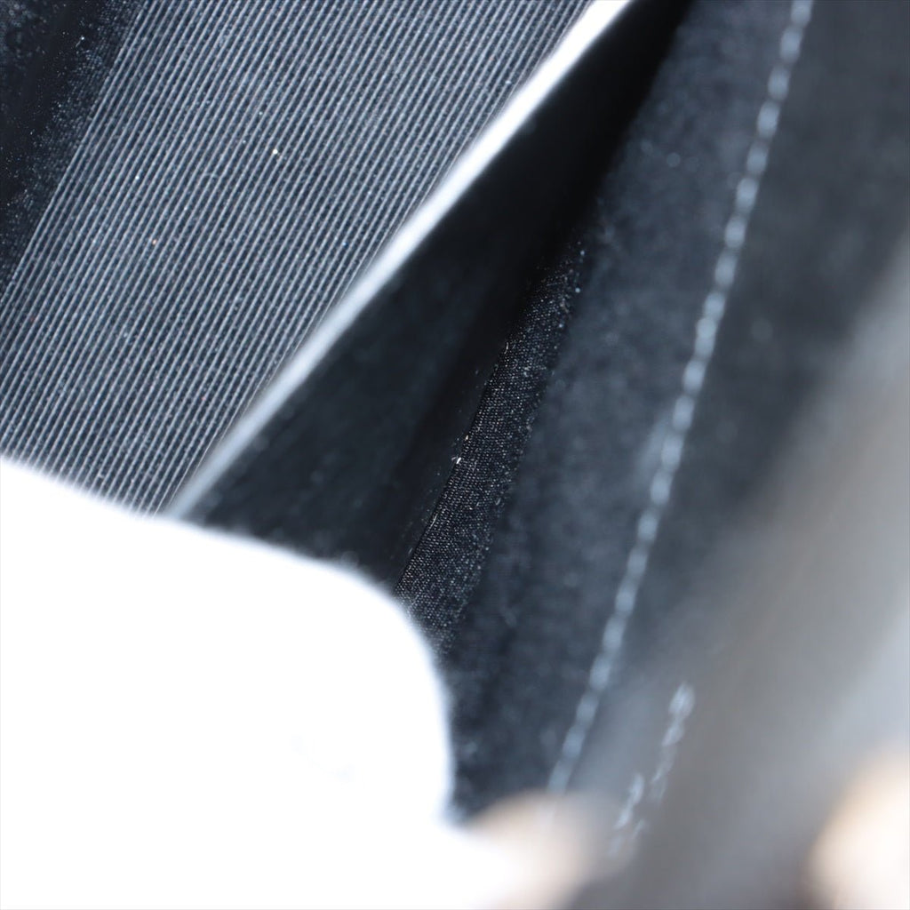 Second hand Saint Laurent Envelope Medium Embossed Grained Leather 2 - Ways Envelope Bag Black - Tabita Bags