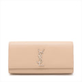 Second hand Saint Laurent Kate Grained Calfskin Leather Bag Beige - Tabita Bags