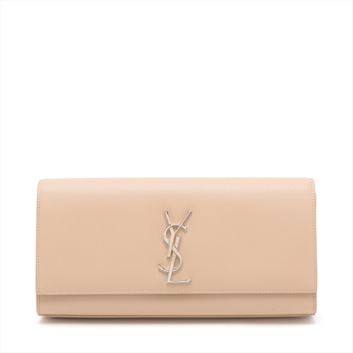 Second hand Saint Laurent Kate Grained Calfskin Leather Bag Beige - Tabita Bags