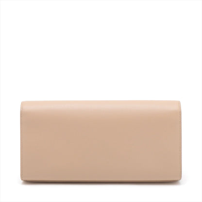 Second hand Saint Laurent Kate Grained Calfskin Leather Bag Beige - Tabita Bags