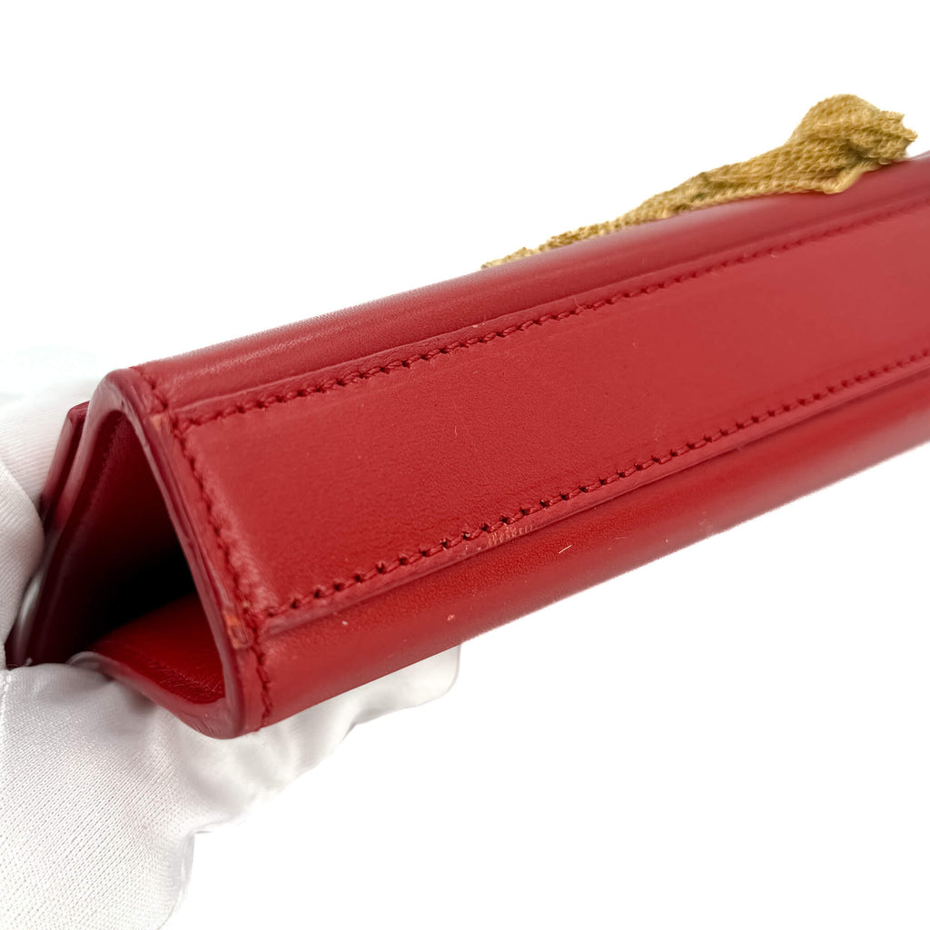 Second hand Saint Laurent Kate Leather Flap Clutch Red - Tabita Bags