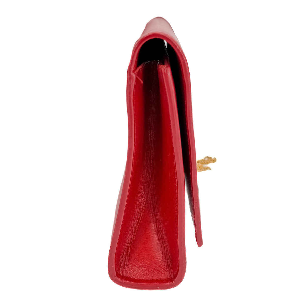 Second hand Saint Laurent Kate Leather Flap Clutch Red - Tabita Bags