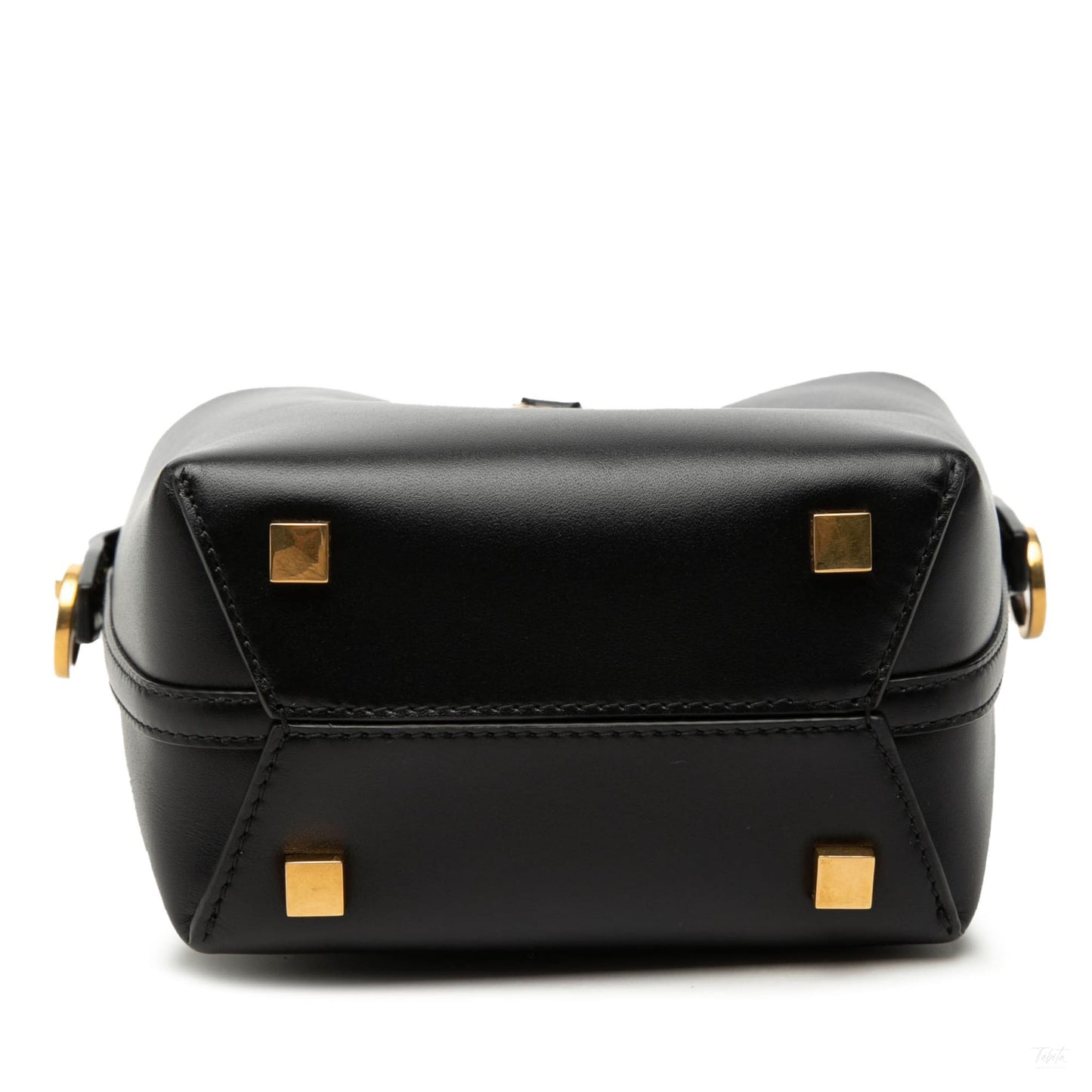 Second hand Saint Laurent Le 37 Mini Leather Bucket Shoulder Bag Black - Tabita Bags