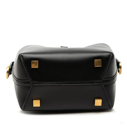 Second hand Saint Laurent Le 37 Mini Leather Bucket Shoulder Bag Black - Tabita Bags