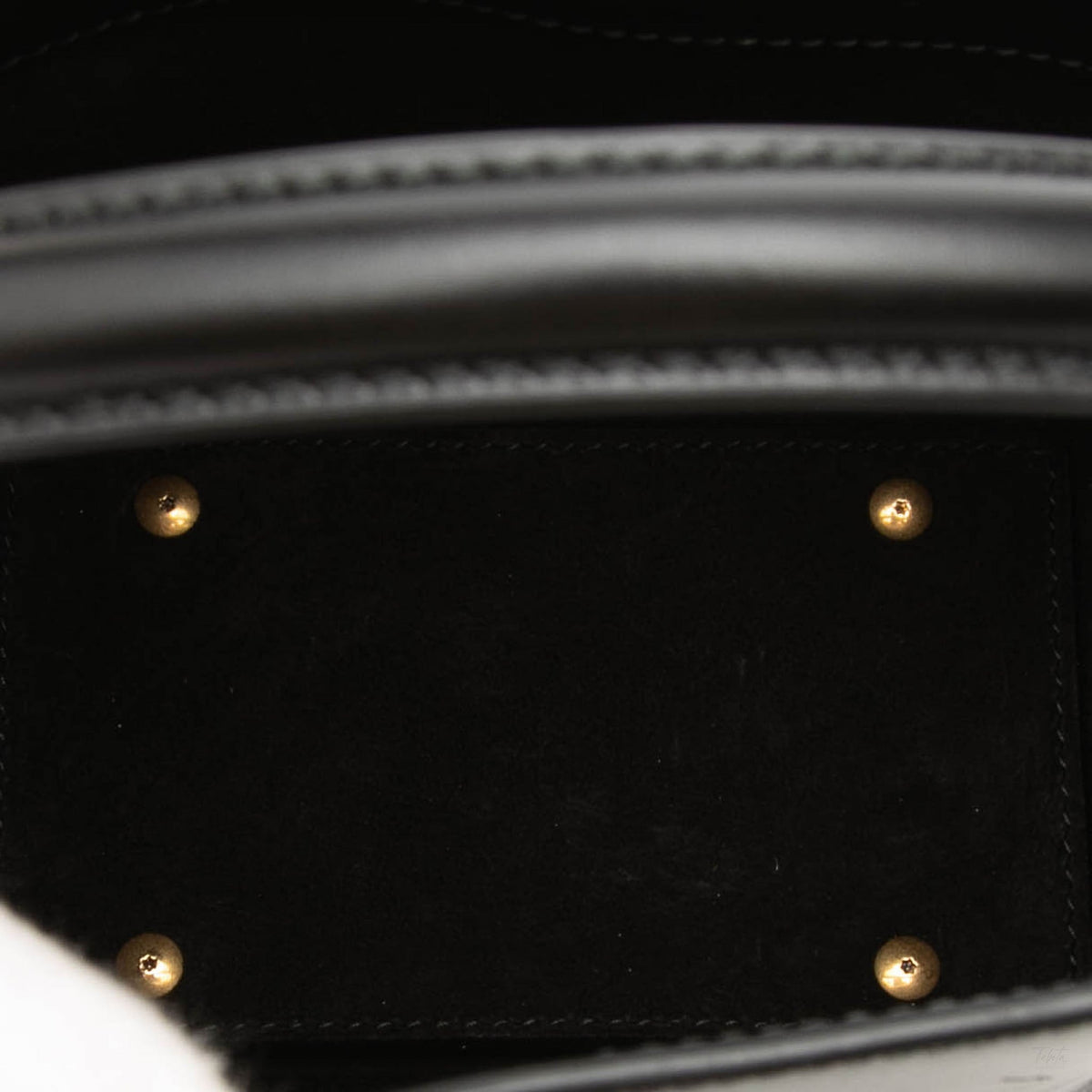 Second hand Saint Laurent Le 37 Mini Leather Bucket Shoulder Bag Black - Tabita Bags