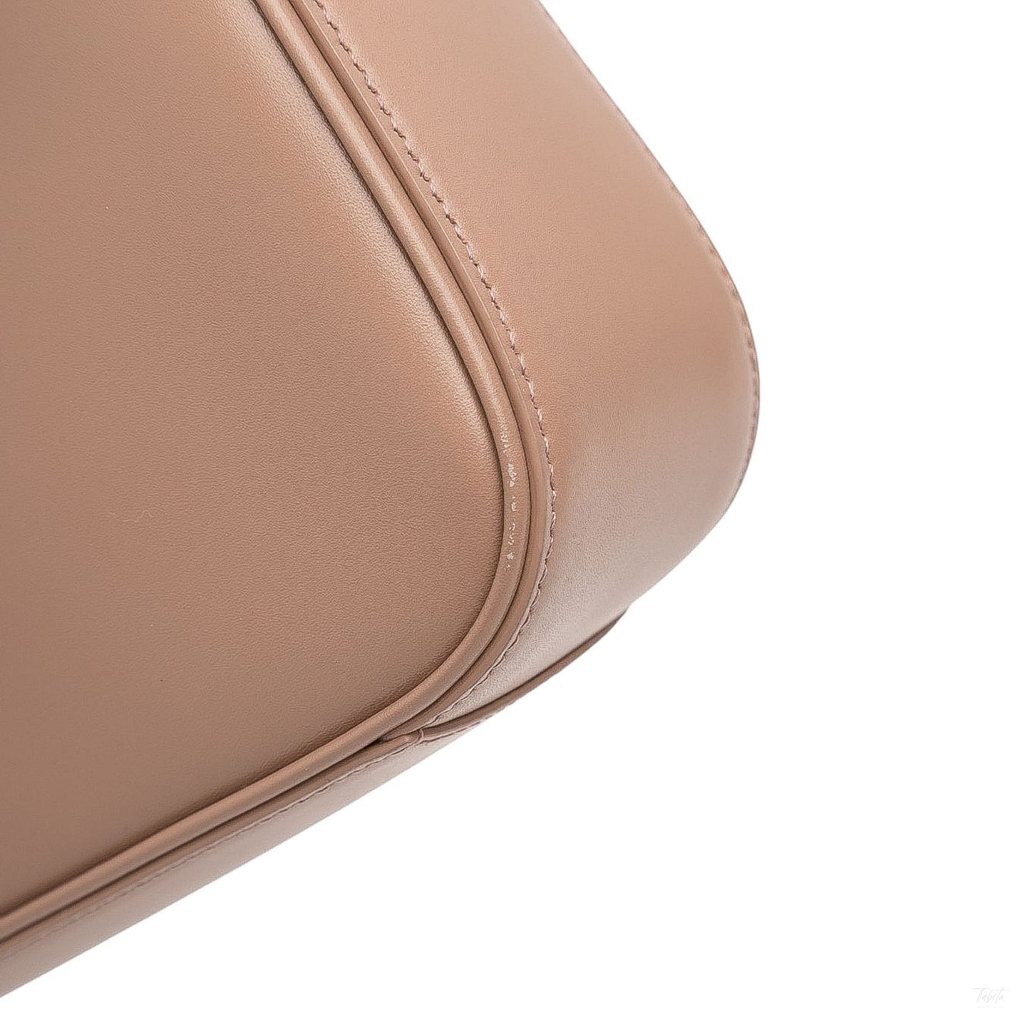 Second hand Saint Laurent Le 5 à 7 Leather Shoulder Bag Brown - Tabita Bags