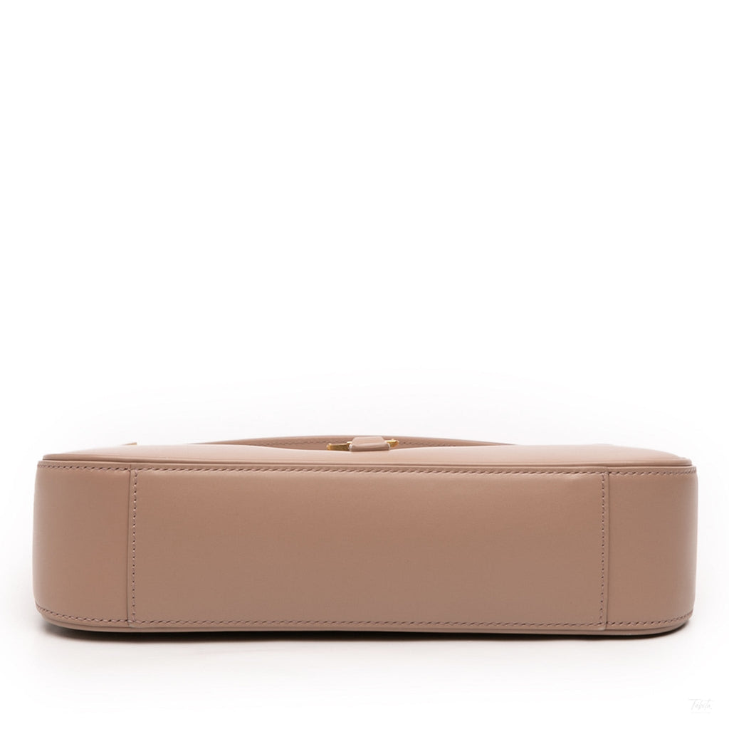 Second hand Saint Laurent Le 5 à 7 Leather Shoulder Bag Brown - Tabita Bags